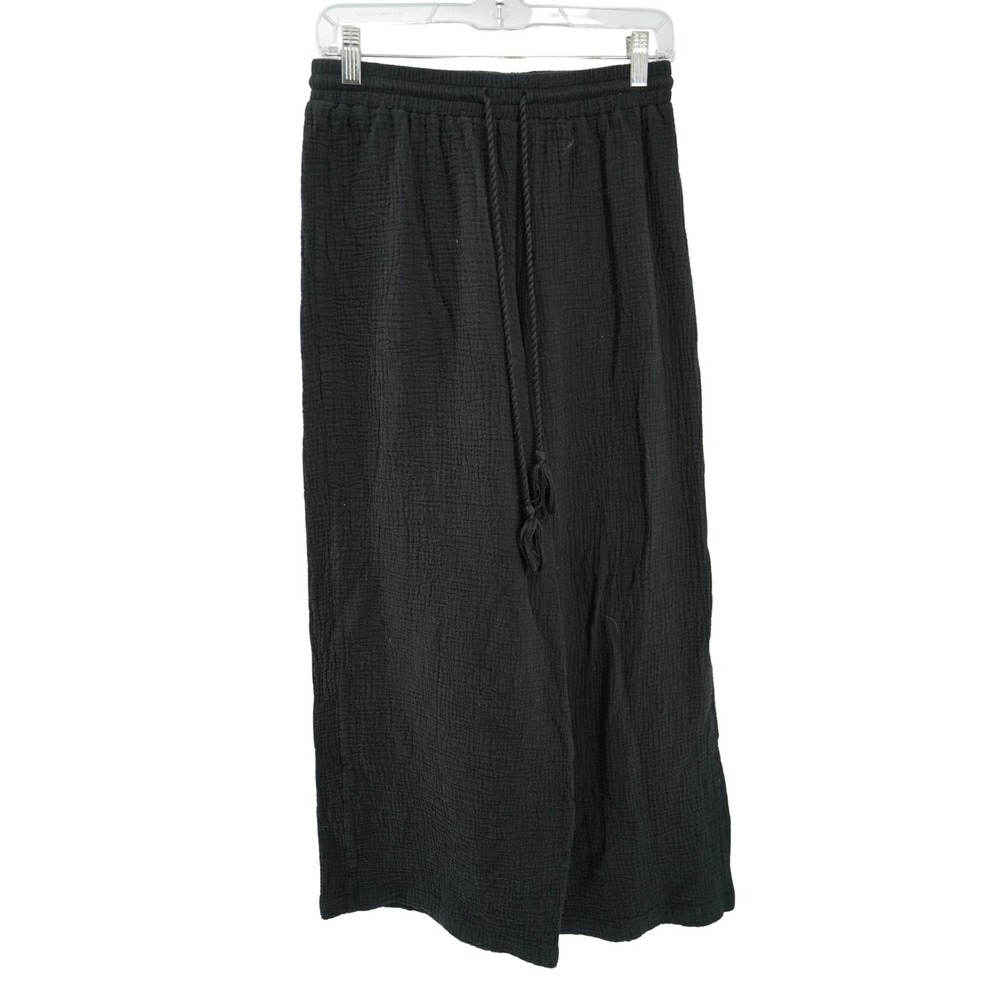 C&C California Black Wide-Leg Beach Pants - Picture 3 of 5